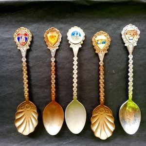 Vintage Spoon Collection Set of 5